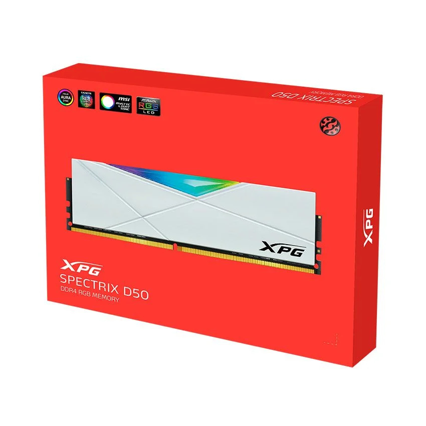 Ram DDR4 Adata XPG Spectrix D50 16GB 3200Mhz RGB White